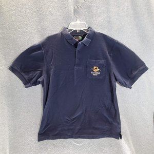 Victoria‎ Canada Men Polo Shirt XL Navy Embroidered Logo Canadiana Clothing Co